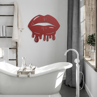 Thumbnail for Dripping lips-2 Steel Wall Art