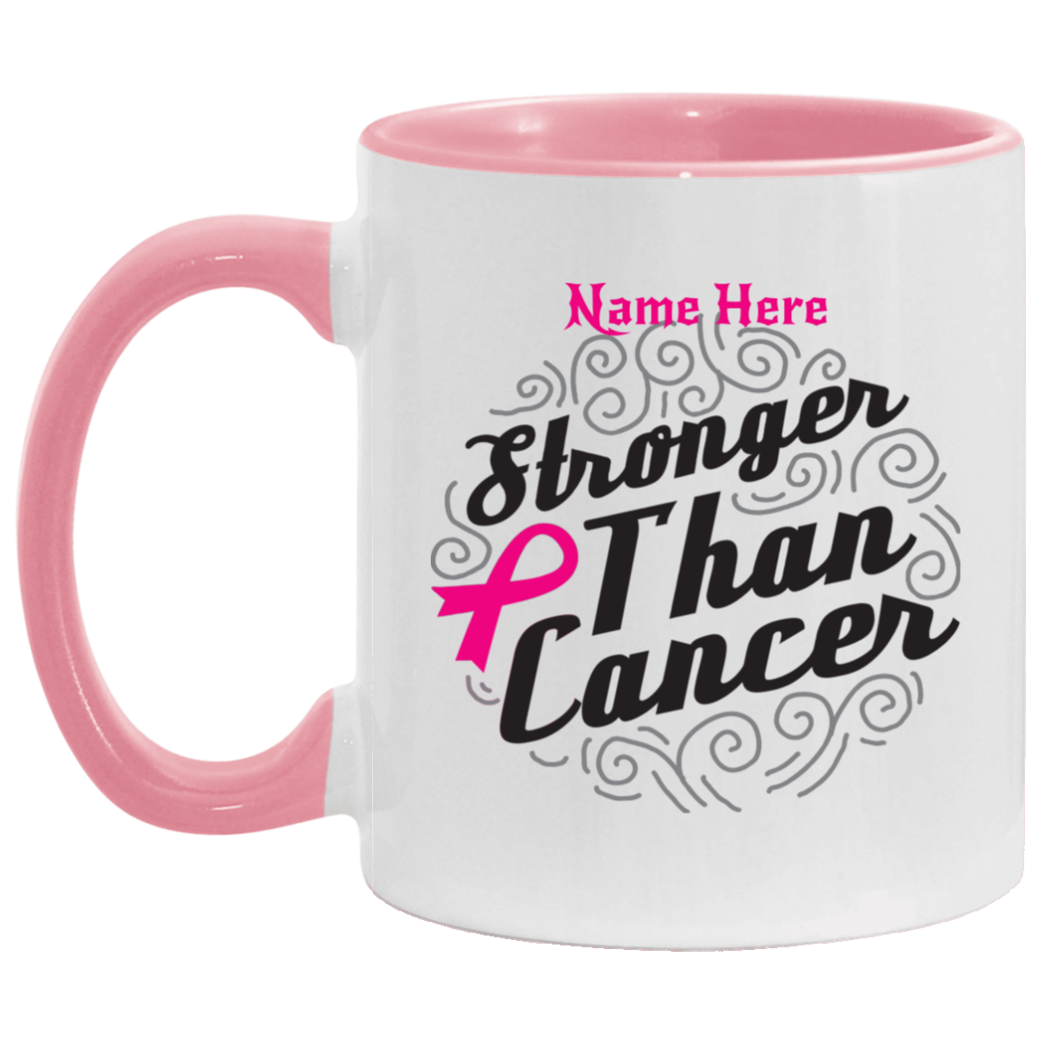 AM11OZ Stronger than Cancer_Accent Mug