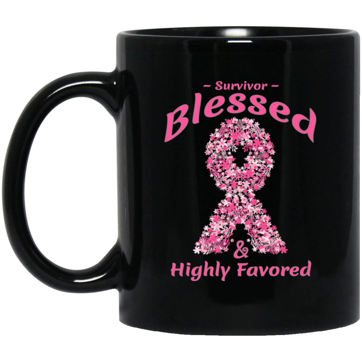 BM11OZ Survivor Blessed 11 oz. Black Mug