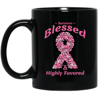 Thumbnail for BM11OZ Survivor Blessed 11 oz. Black Mug