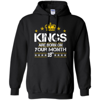 Thumbnail for Hoodie-Kings are Born on (your month/date) - JaZazzy 