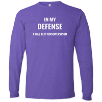 Thumbnail for LS T-Shirt-In My Defense_Left Unsupervised-Black - JaZazzy 