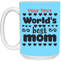 Thumbnail for Worlds Best Mom 21504 15 oz. White Mug - JaZazzy 