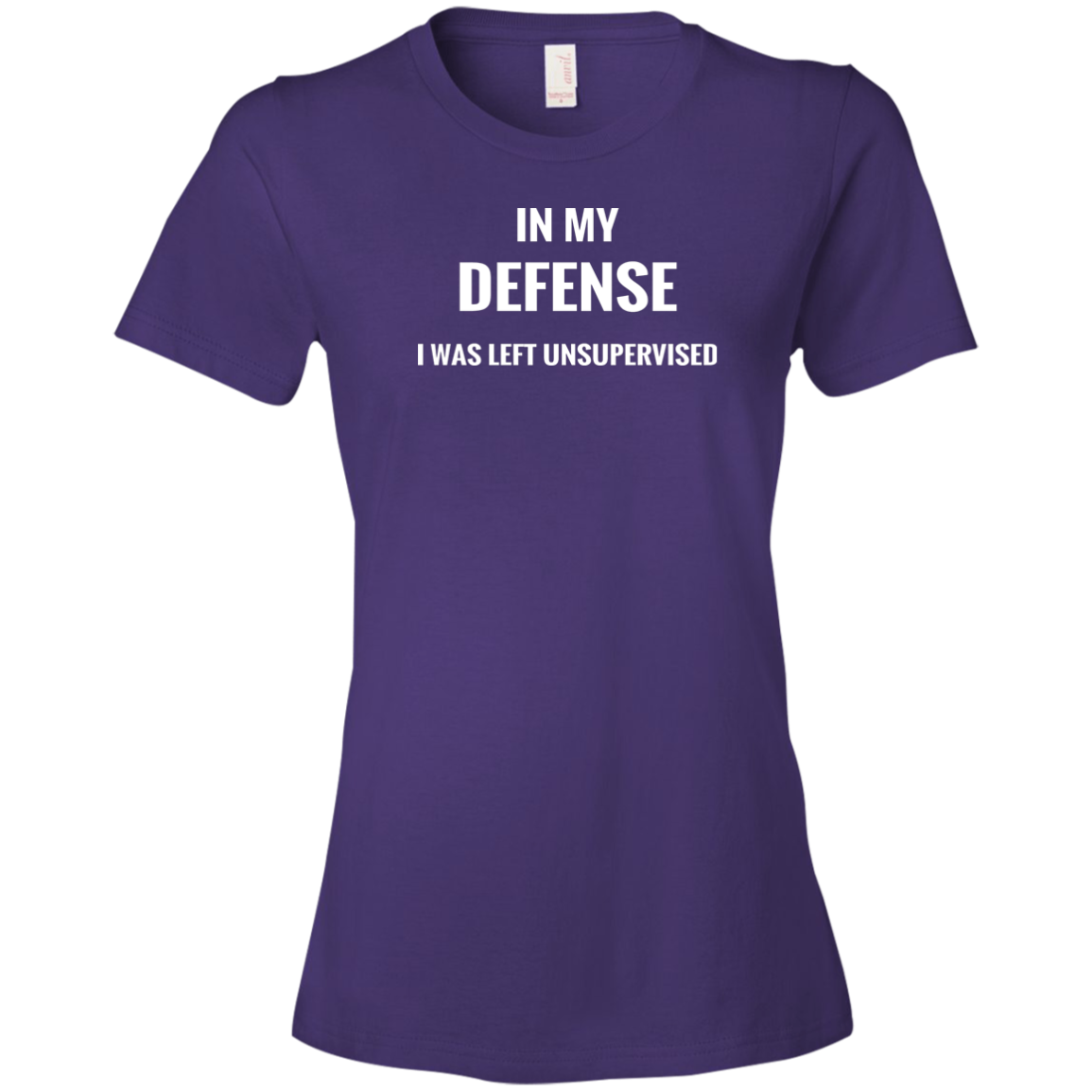 T-shirt-In My Defense_Left Unsupervised-Black - JaZazzy 