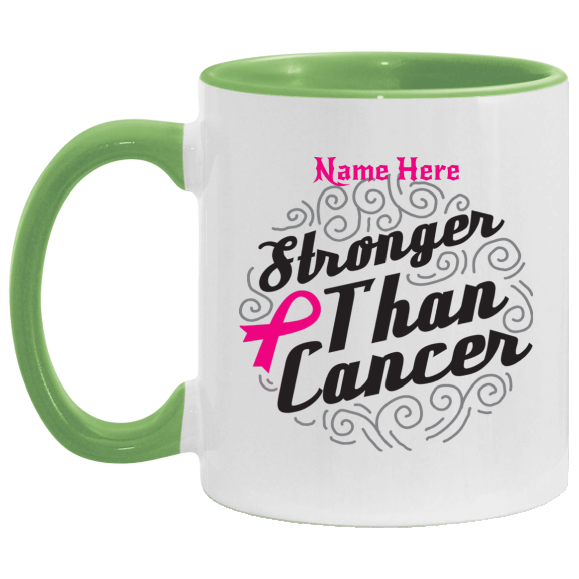 AM11OZ Stronger than Cancer_Accent Mug