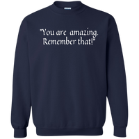 Thumbnail for Crewneck-You Are Amazing_Remember That-Maroon - JaZazzy 
