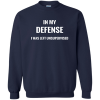 Thumbnail for Crewneck-In My Defense_Left Unsupervised-Black - JaZazzy 