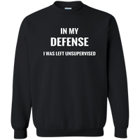 Thumbnail for Crewneck-In My Defense_Left Unsupervised-Black - JaZazzy 