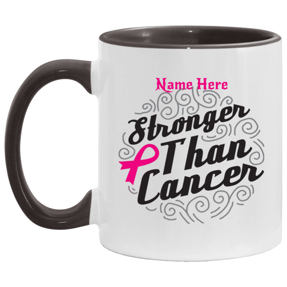 AM11OZ Stronger than Cancer_Accent Mug
