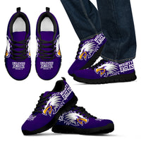 Thumbnail for Englewood H.S. Chgo Sneaker- Purple Eagle-Blk_Men - JaZazzy 