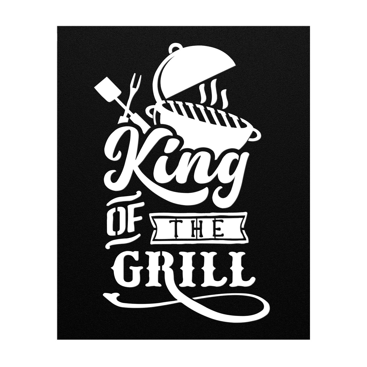King of the grill, grill and text design
