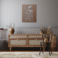 Thumbnail for King of the grill, grill and text design on wall 