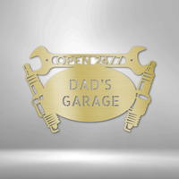 Thumbnail for Car Garage Monogram - Steel Sign