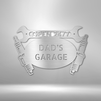 Thumbnail for Car Garage Monogram - Steel Sign