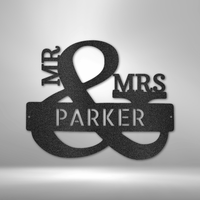 Thumbnail for Mr and Mrs  Wall Art-Sign, add personalization.