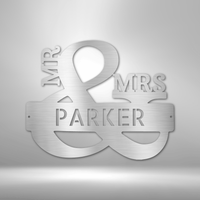 Thumbnail for Couples Monogram - Steel Sign