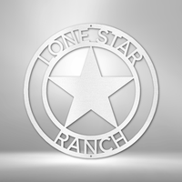 Thumbnail for Country Star Monogram - Steel Sign