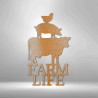 Thumbnail for Farm Life Animals - Steel Sign