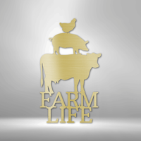 Thumbnail for Farm Life Animals - Steel Sign