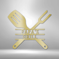 Thumbnail for Grilling Utensils - Steel Wall Art Sign