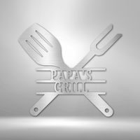 Thumbnail for Grilling Utensils - Steel Wall Art Sign