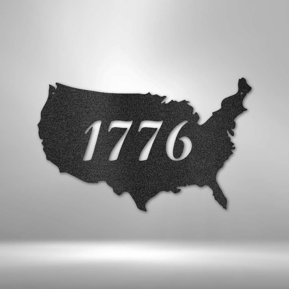 1776 American - Steel Wall Sign