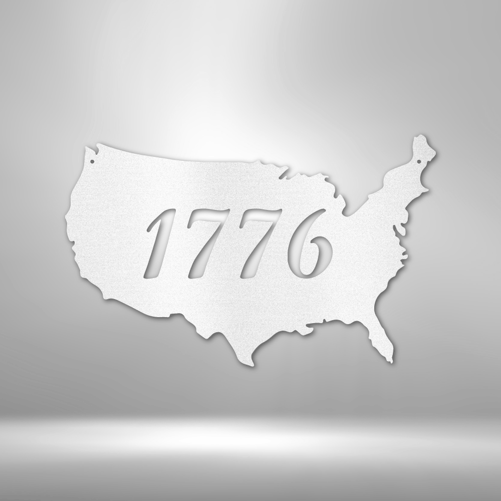 1776 American - Steel Wall Sign