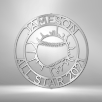 Thumbnail for Baseball Steel Wall Art