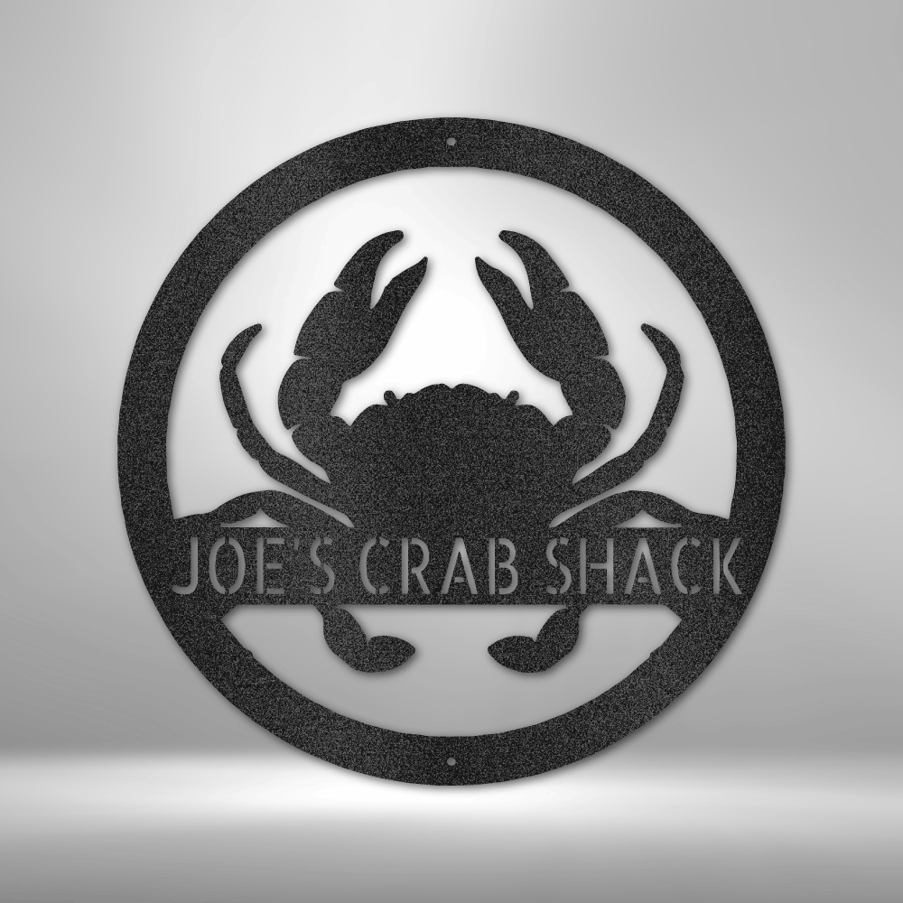 Crab Monogram - Steel Wall Art