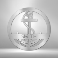 Thumbnail for Elaborate Anchor - Steel Sign