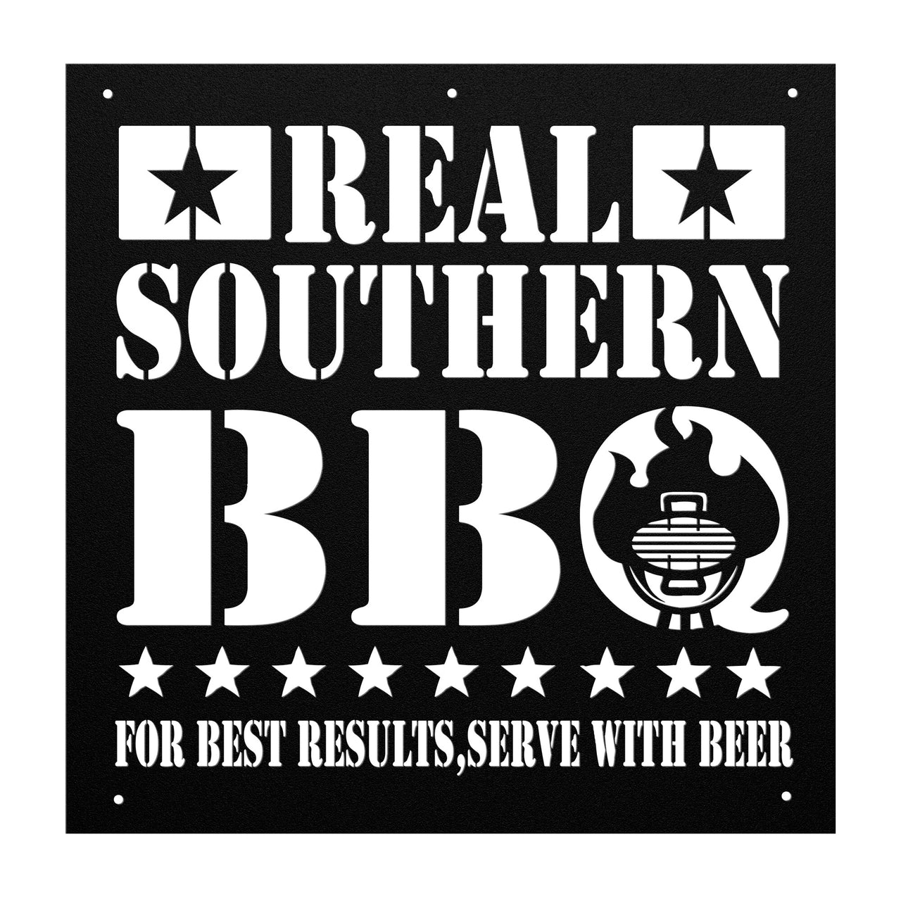 Real Southern BBQ v2_Steel Wall Art