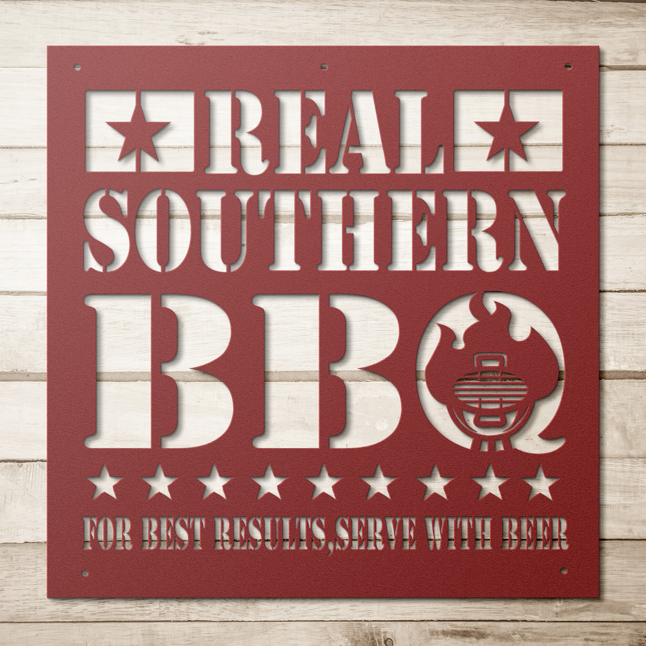 Real Southern BBQ v2_Steel Wall Art