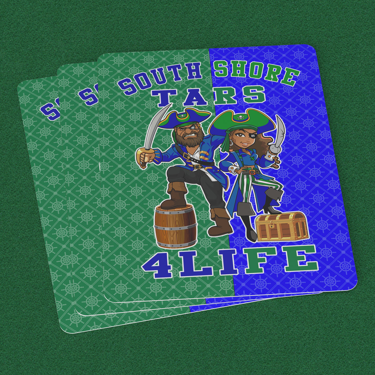 SOUTH SHORE COUPLE TARS PIRATES Playing Card v2