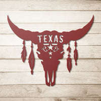 Thumbnail for Texas Longhorn skull -1_Steel Wall Art