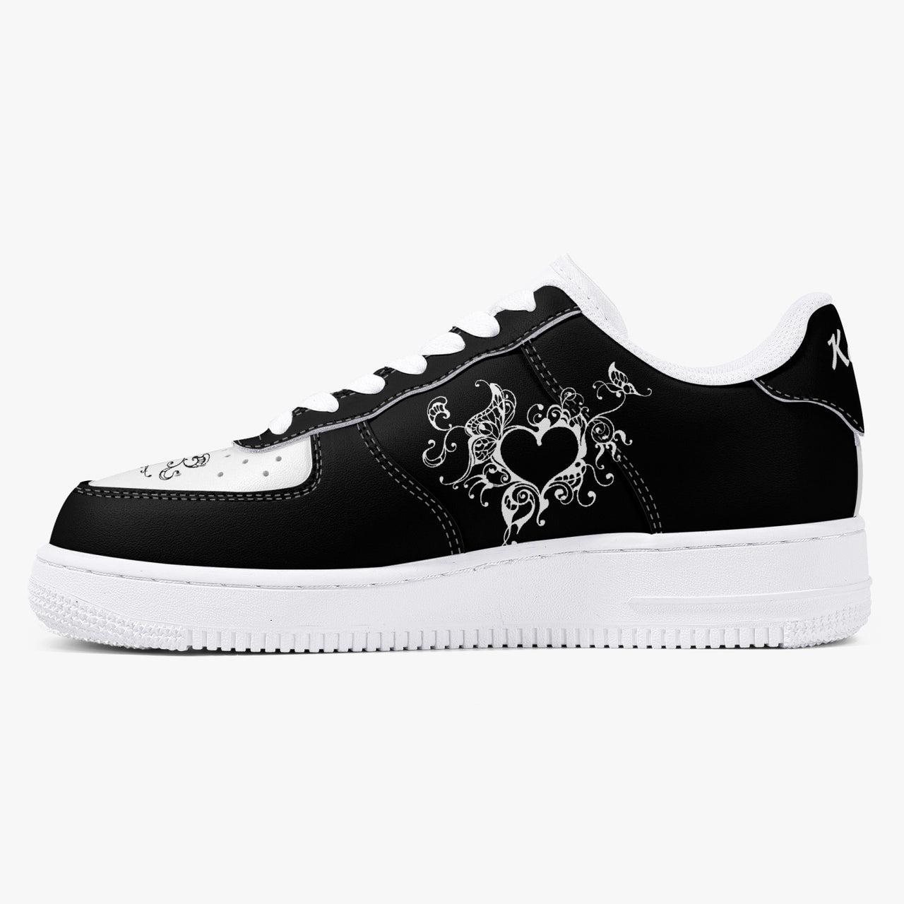 Kennedy Blk_Hrt_Frame v3 Low_Top_Unisex_Sneaker