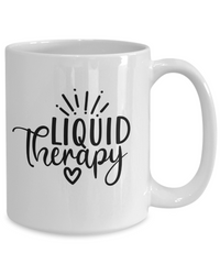 Thumbnail for Funny Mug-Liquid Therapy-Funny Coffee Cup