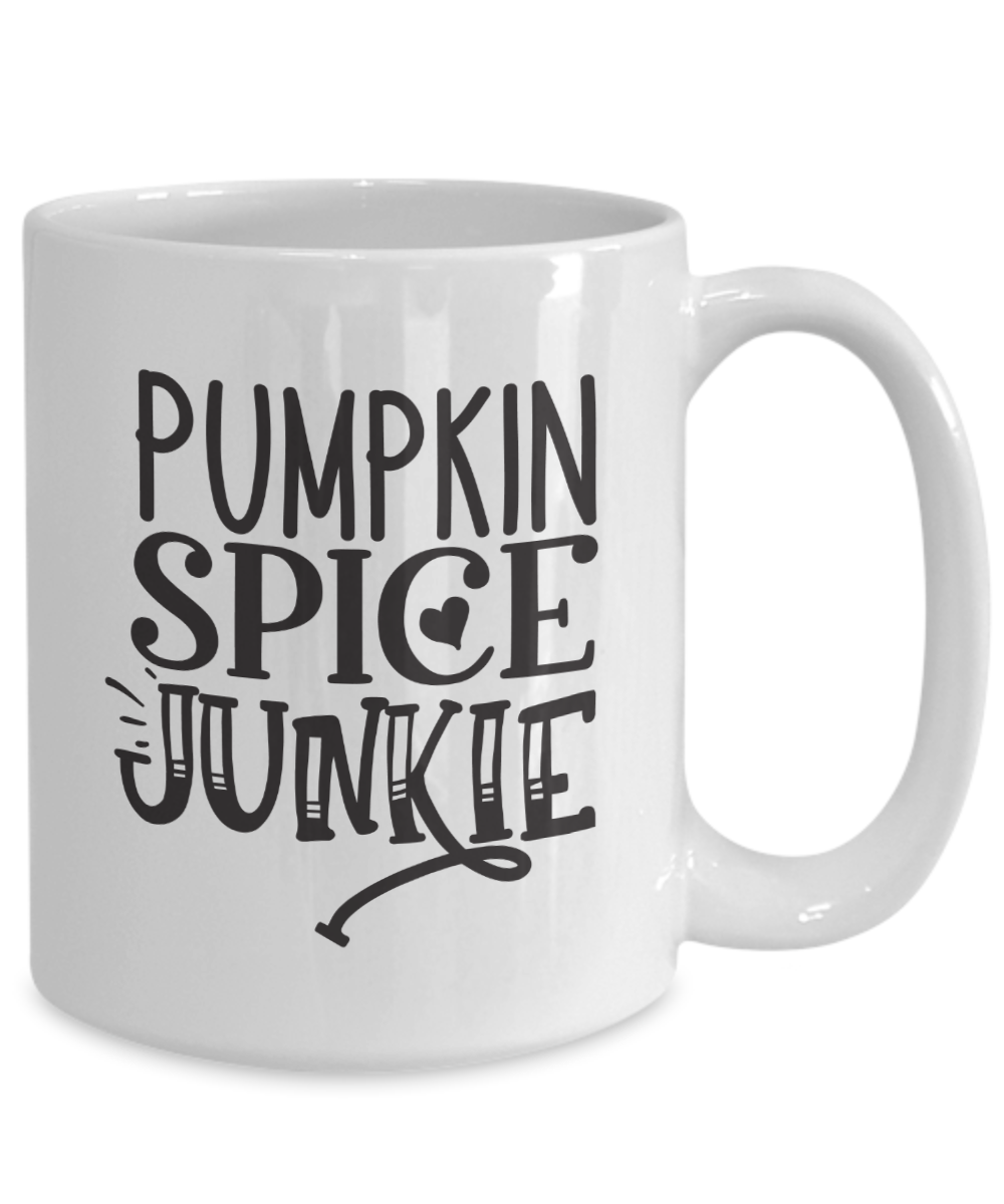 Funny Fall Mug-Pumpkin Spice Junkie-Coffee Cup
