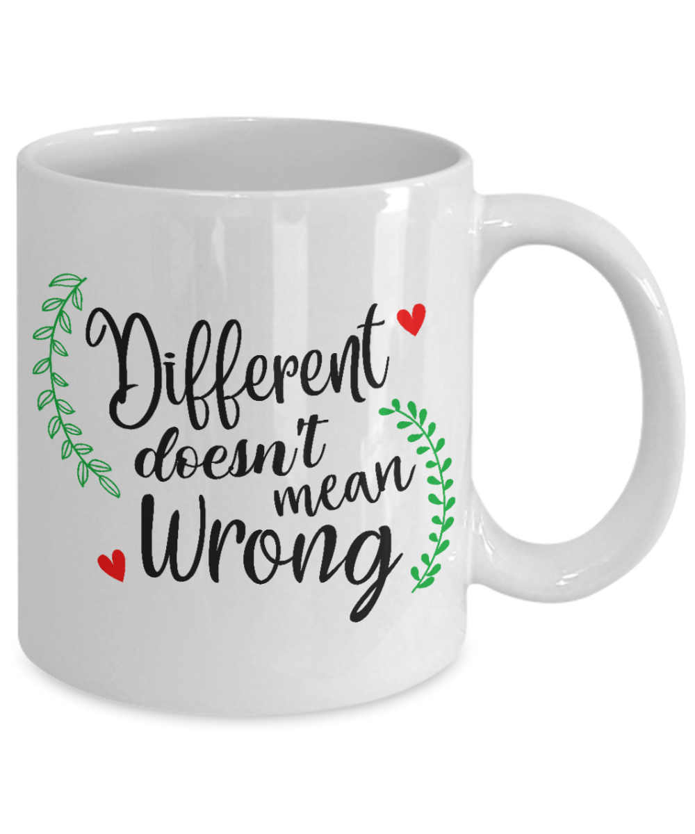 different doesnt mean wrong v2 coffee mug