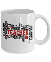 Thumbnail for Fun teacher mug- TEACHER-Dedicated