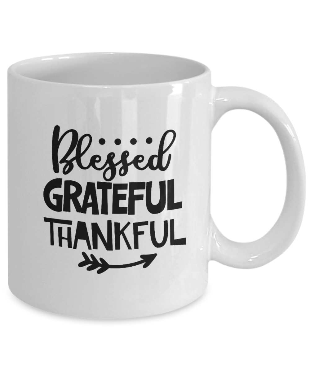 Blessed Grateful Thankful-Mug