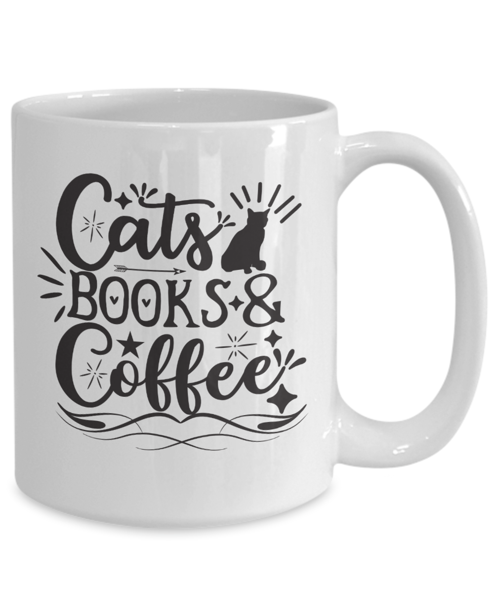 Cats Books and Coffee-Cat Coffee Cup