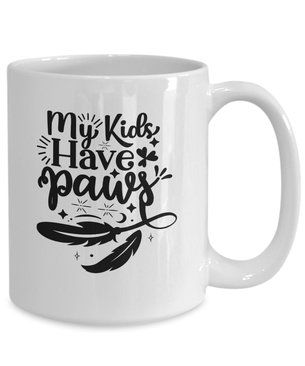 Funny Pet Mug-My Kids Have Paws-Fun pet cup