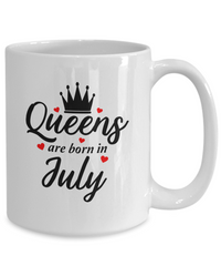 Thumbnail for Fun Birthday Mug-Queens are Born in July v2