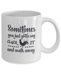 Thumbnail for funny mug  Cluck It And Walk Away  Coffee Cup