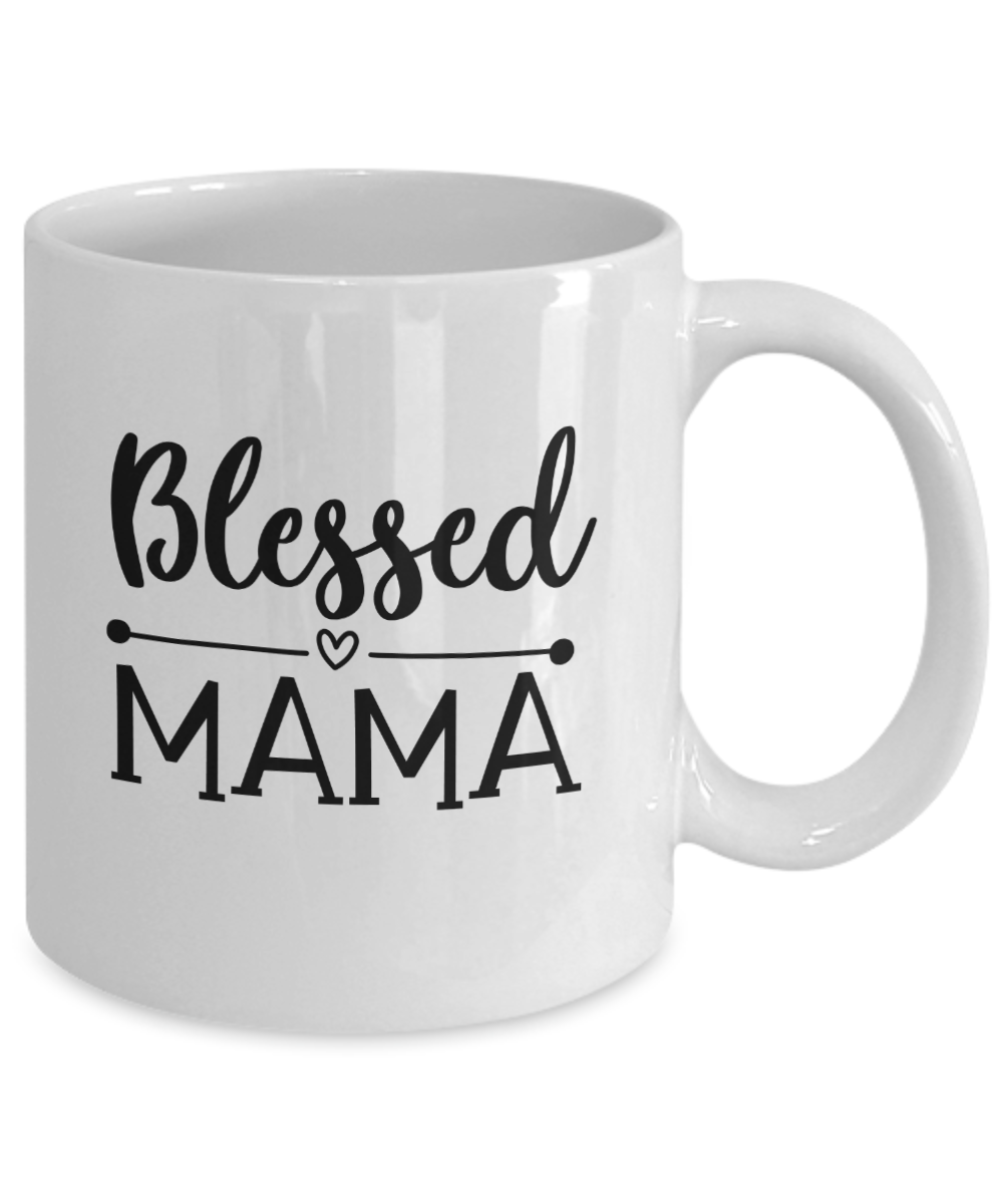 Funny Mug-Blessed Mama-Baby Shower Mug