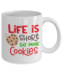 Thumbnail for fun cookie-coffee mug Life is short eat more cookies