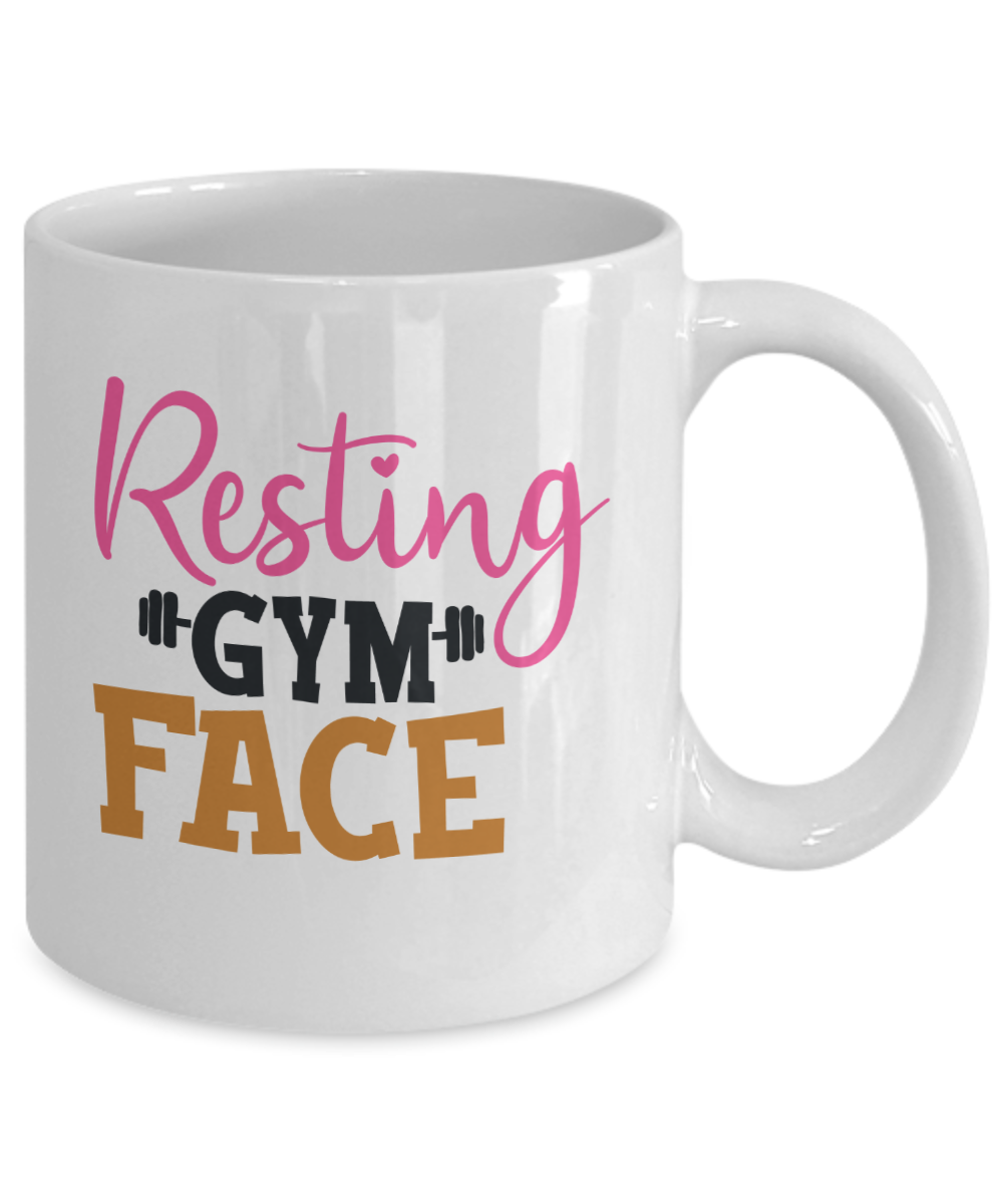 Funny Mug, Resting Gym Face, Coffee Cup