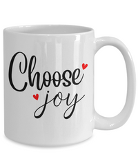 Thumbnail for Fun coffee cup-Choose joy-coffee mug v2