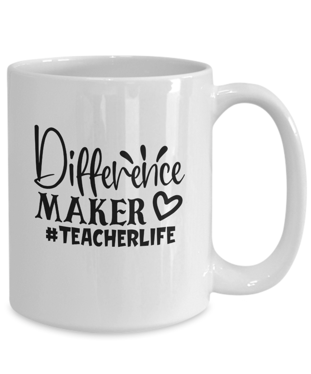 Teacher Coffee Cup-Difference Maker-Teacher Coffee Mug