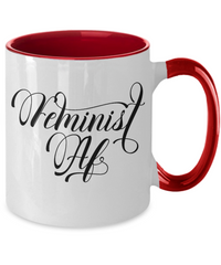 Thumbnail for Feminist AF-Two Color Mug